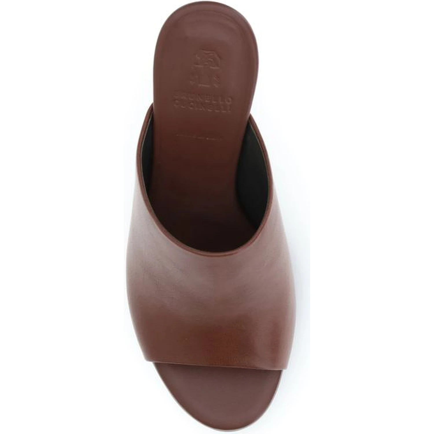 Brown Calf Leather Bos Taurus Mules