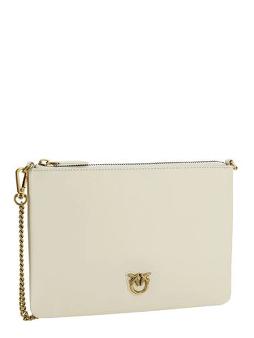 Cream Calf Leather Bos Taurus Shoulder Bag