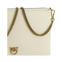 Cream Calf Leather Bos Taurus Shoulder Bag