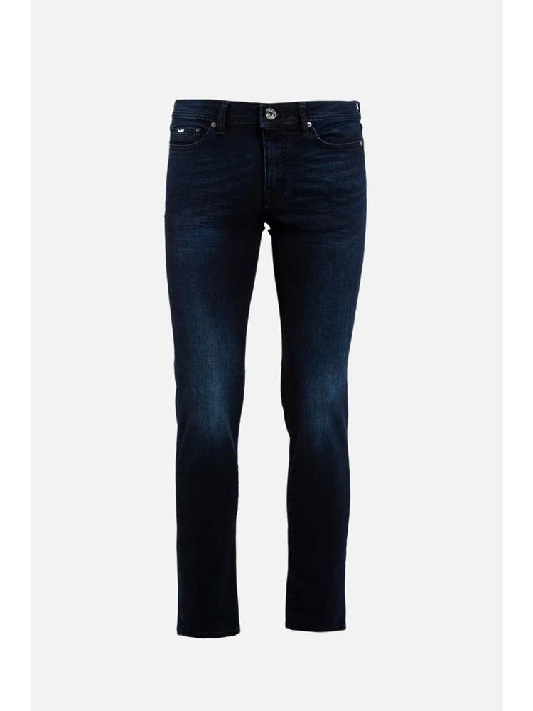 Blue Cotton Slim Fit Jeans