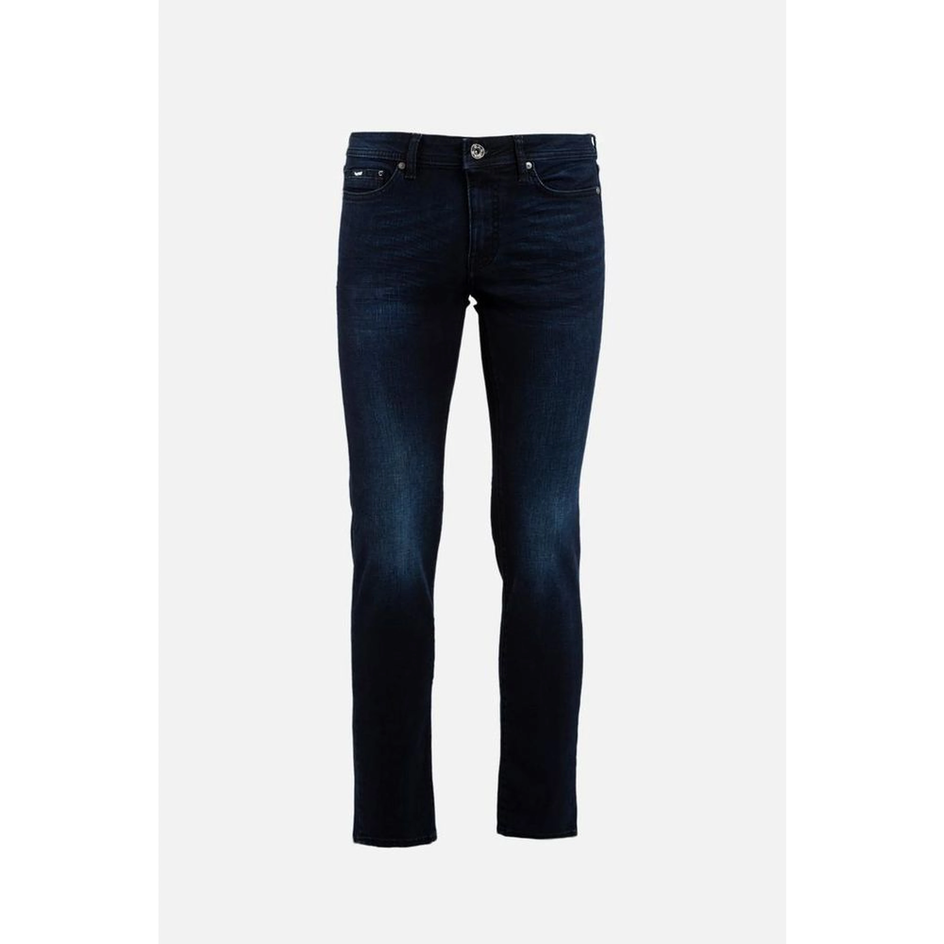Blue Cotton Slim Fit Jeans