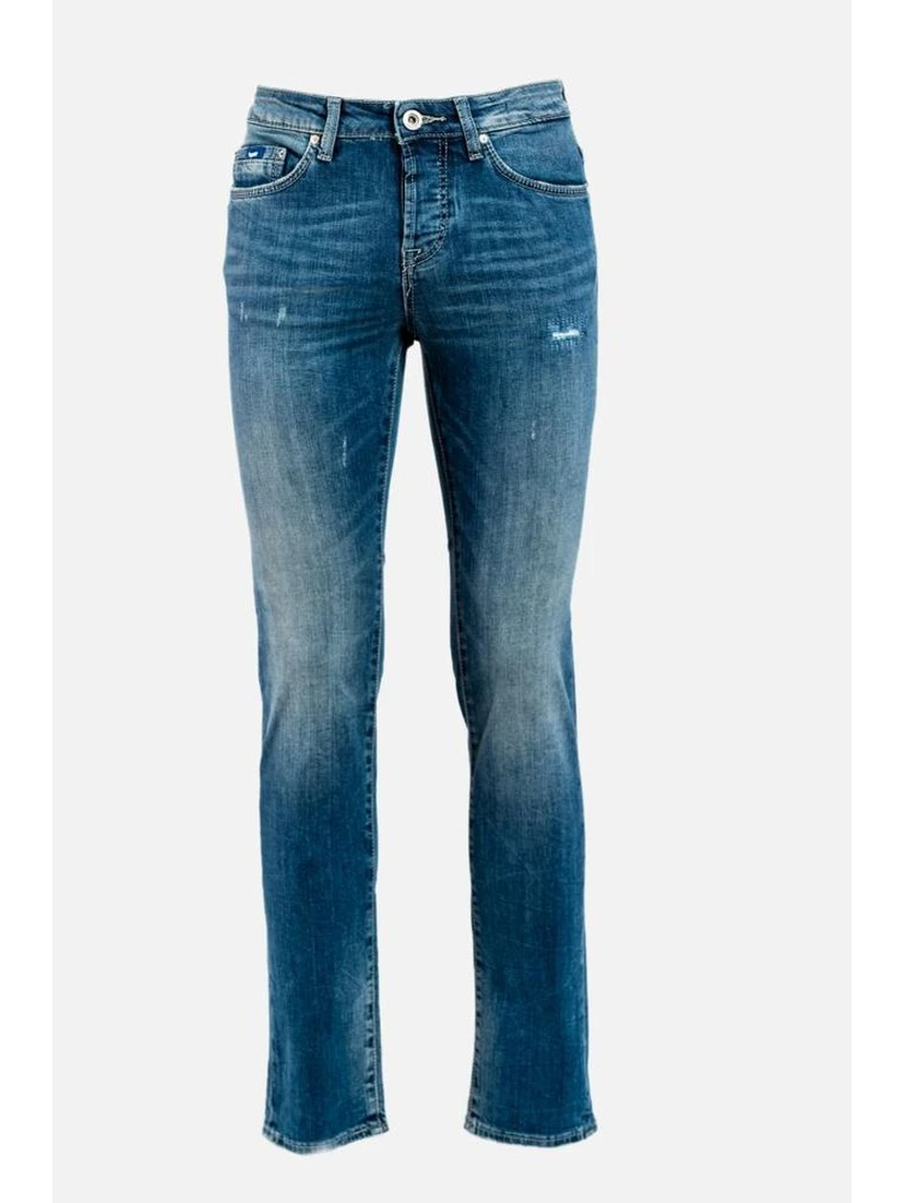Blue Cotton Jeans Denim