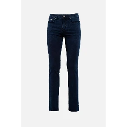 Blue Cotton Slim Fit Jeans