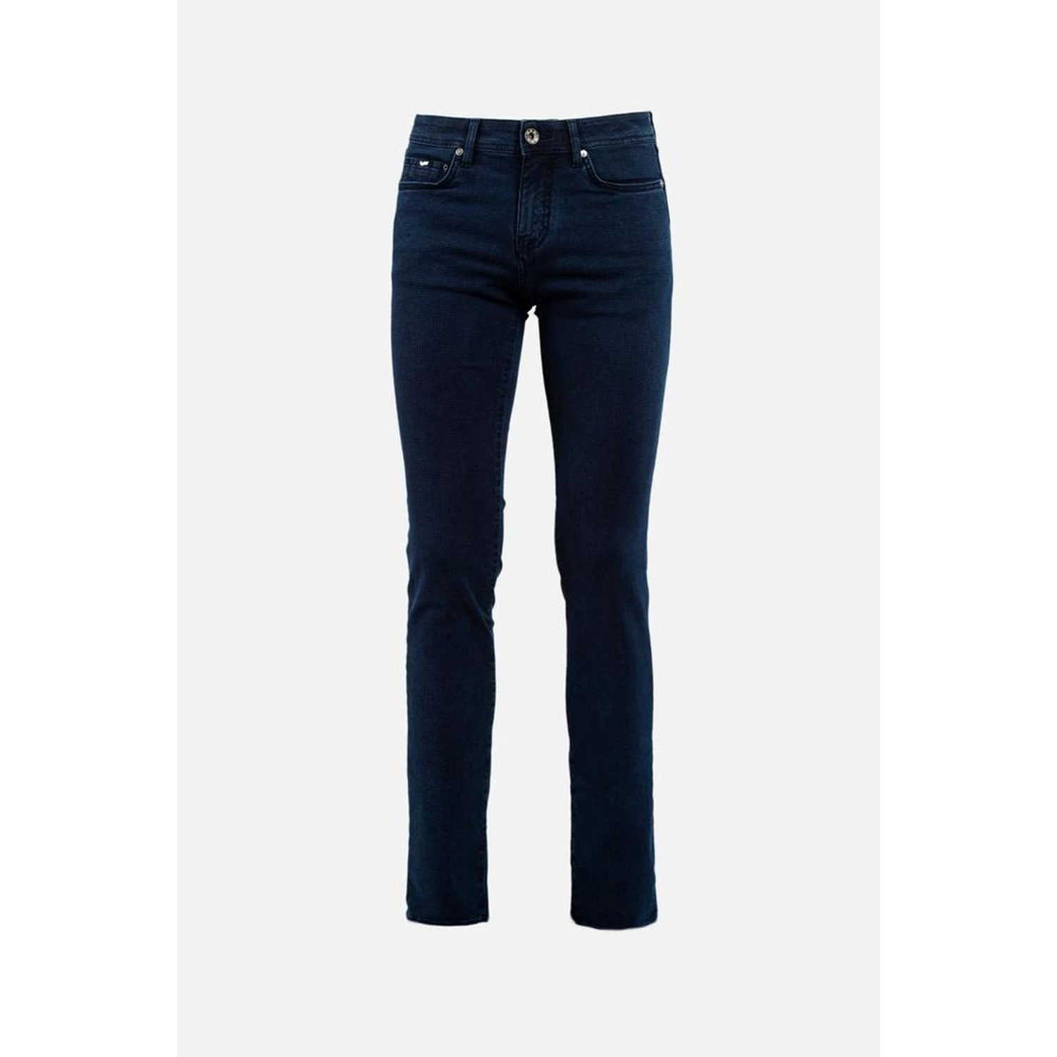 Blue Cotton Slim Fit Jeans