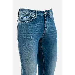 Blue Cotton Jeans Denim