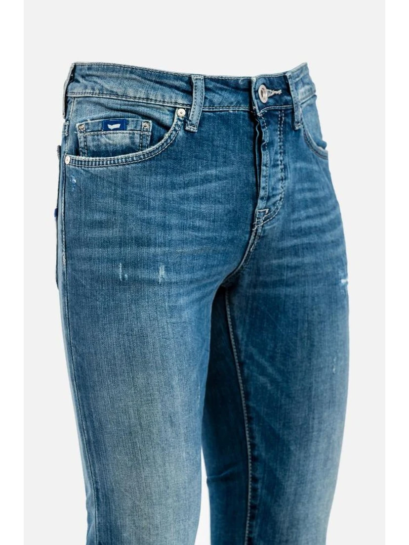 Blue Cotton Jeans Denim