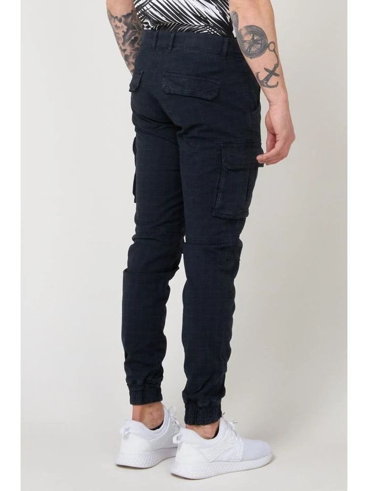 Navy Blue Cotton Cargo Pants alternative