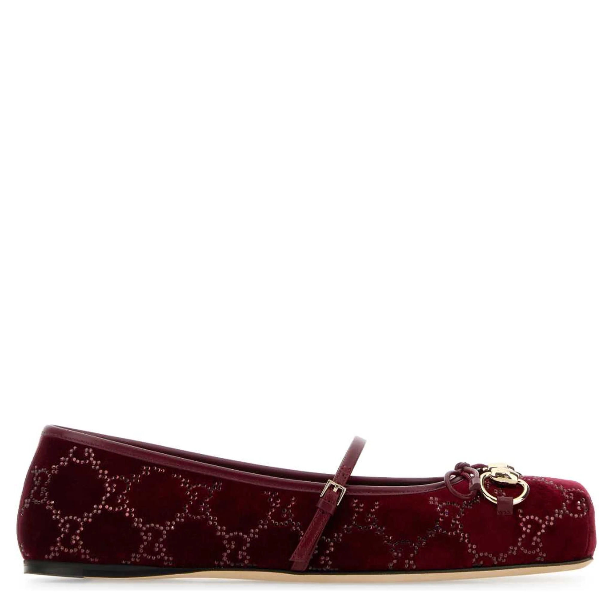 Horsebit pattern ballet flats