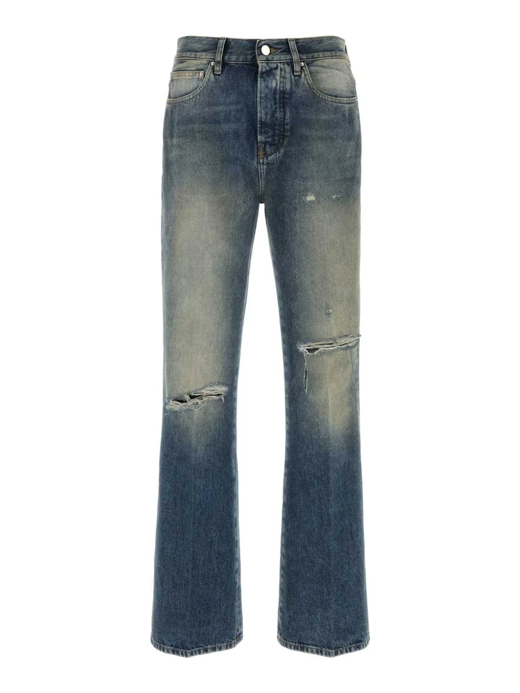 SLASHED BOOT CUT JEAN