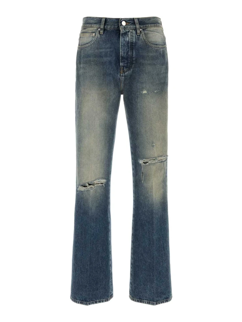 SLASHED BOOT CUT JEAN