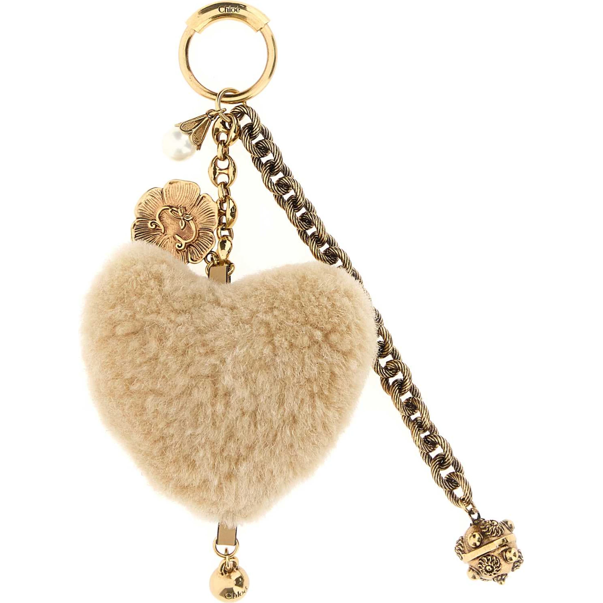 HEART SHEARLING CHARM