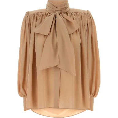 Chloé Blouses in Natural | Lyst UK