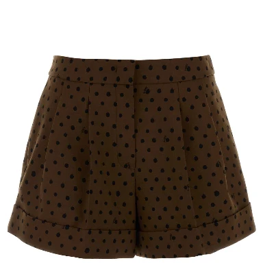Printed stretch wool blend shorts – G&B