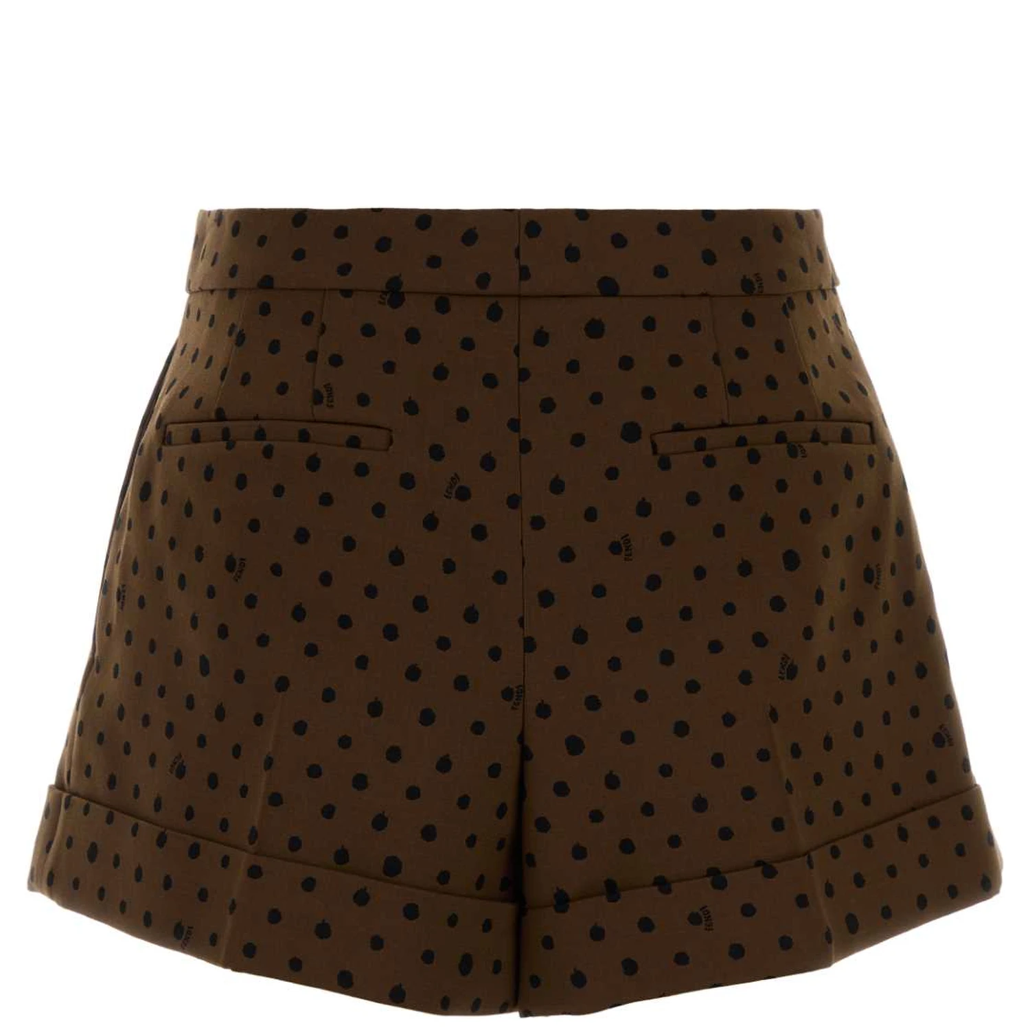 Printed stretch wool blend shorts – G&B