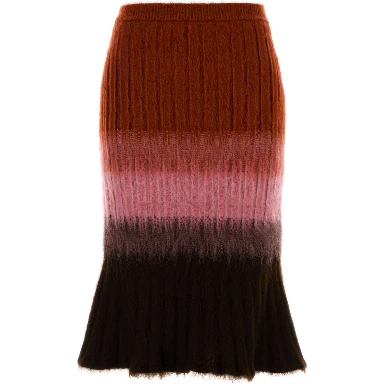 SKIRT WOOL WM DEGRAD