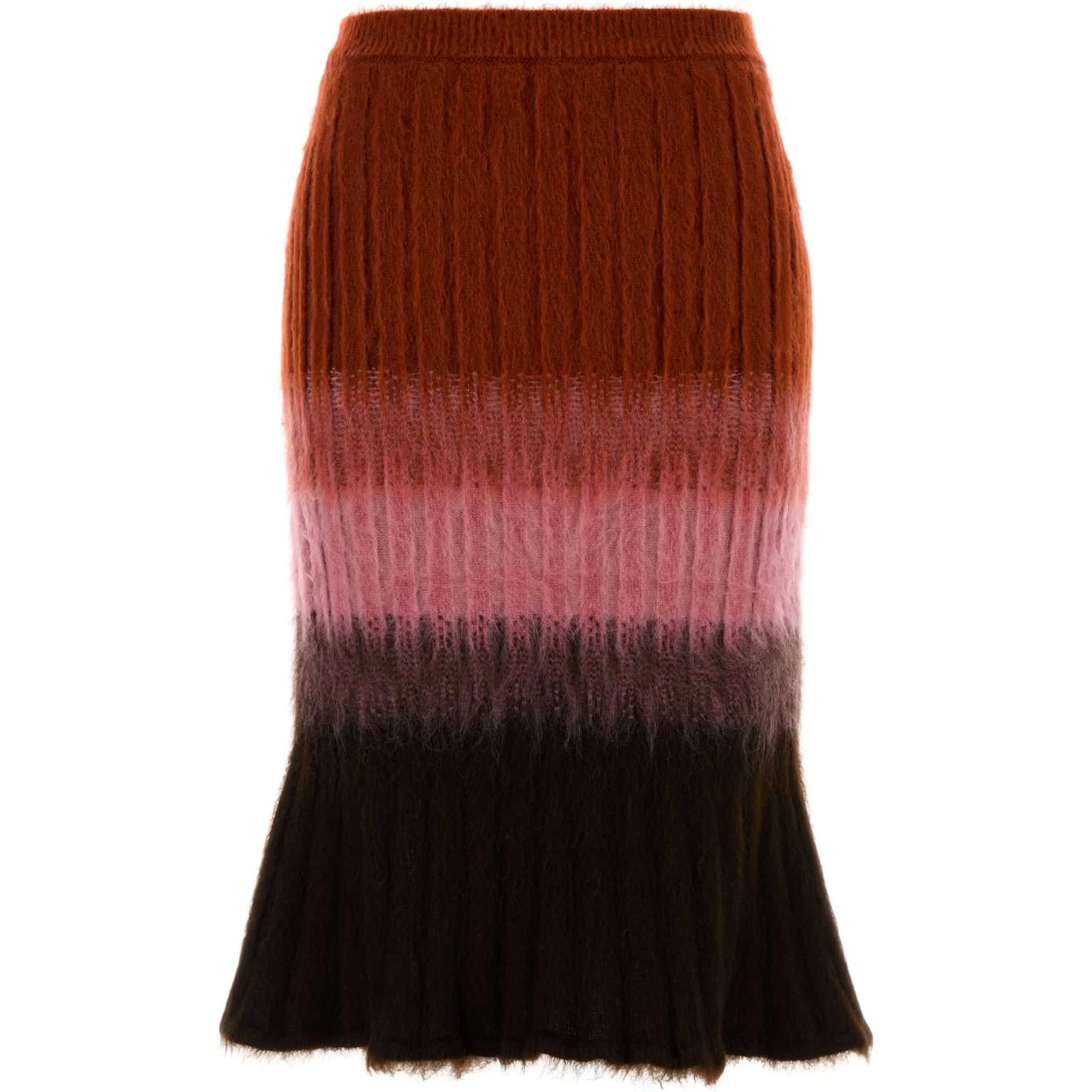 SKIRT WOOL WM DEGRAD