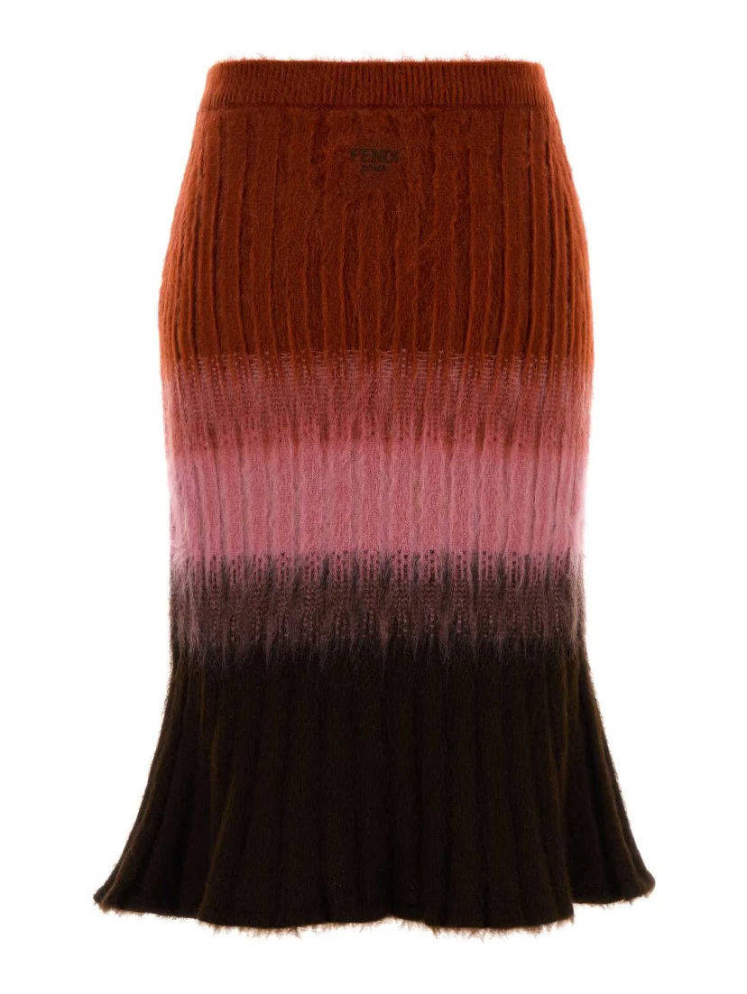 SKIRT WOOL WM DEGRAD