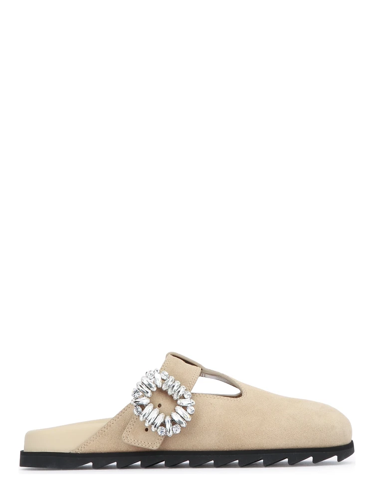 حذاء مفتوح من الخلف بحزام على شكل حرف T من SLIDY VIV