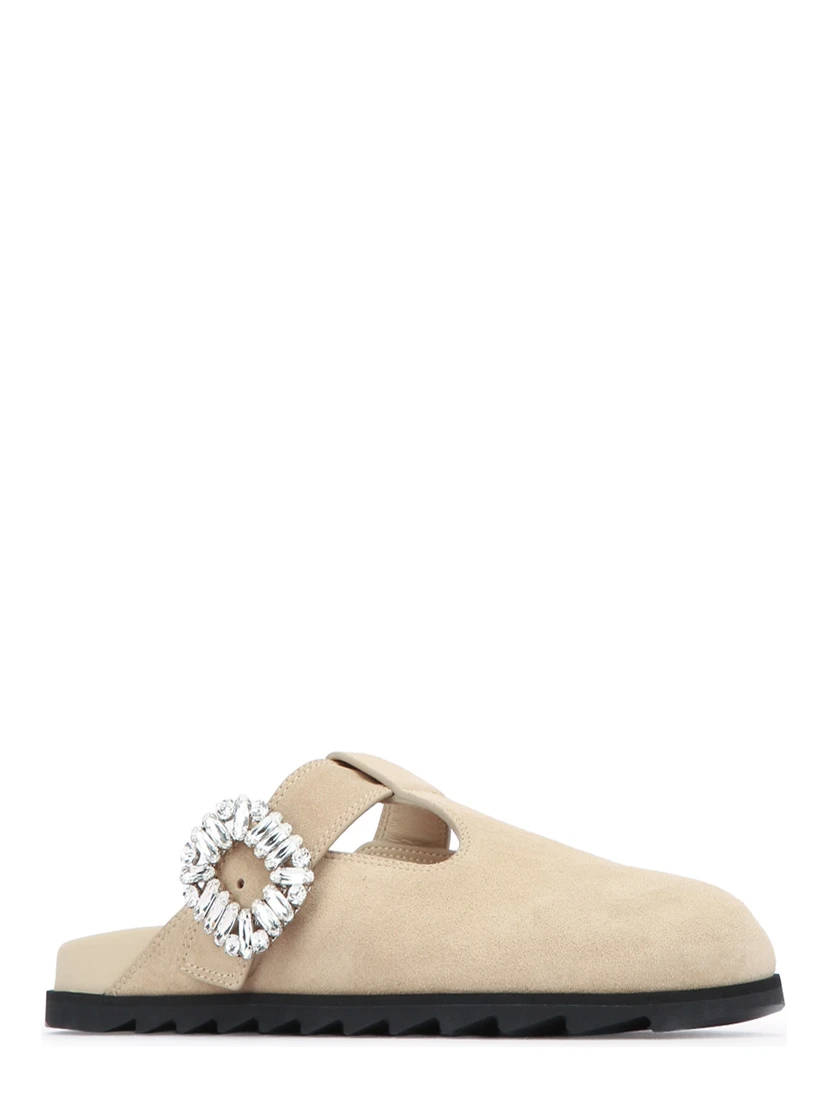 حذاء مفتوح من الخلف بحزام على شكل حرف T من SLIDY VIV