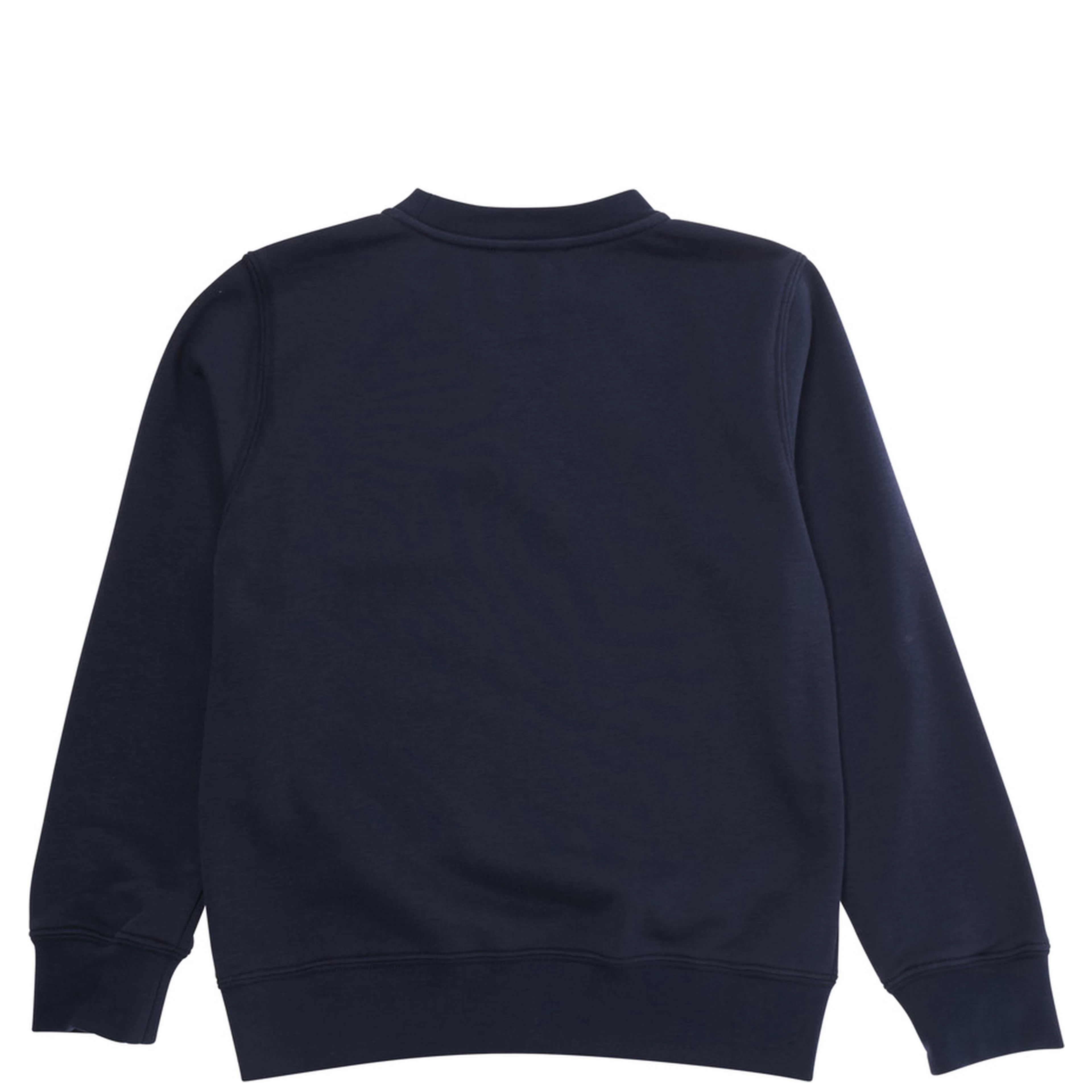 Blue Crewneck Sweatshirt with Logo Lettering on the Front in Cotton Blend Boy