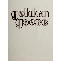 White Crew Neck T-Shirt with logo lettering on the front in Cotton Boy