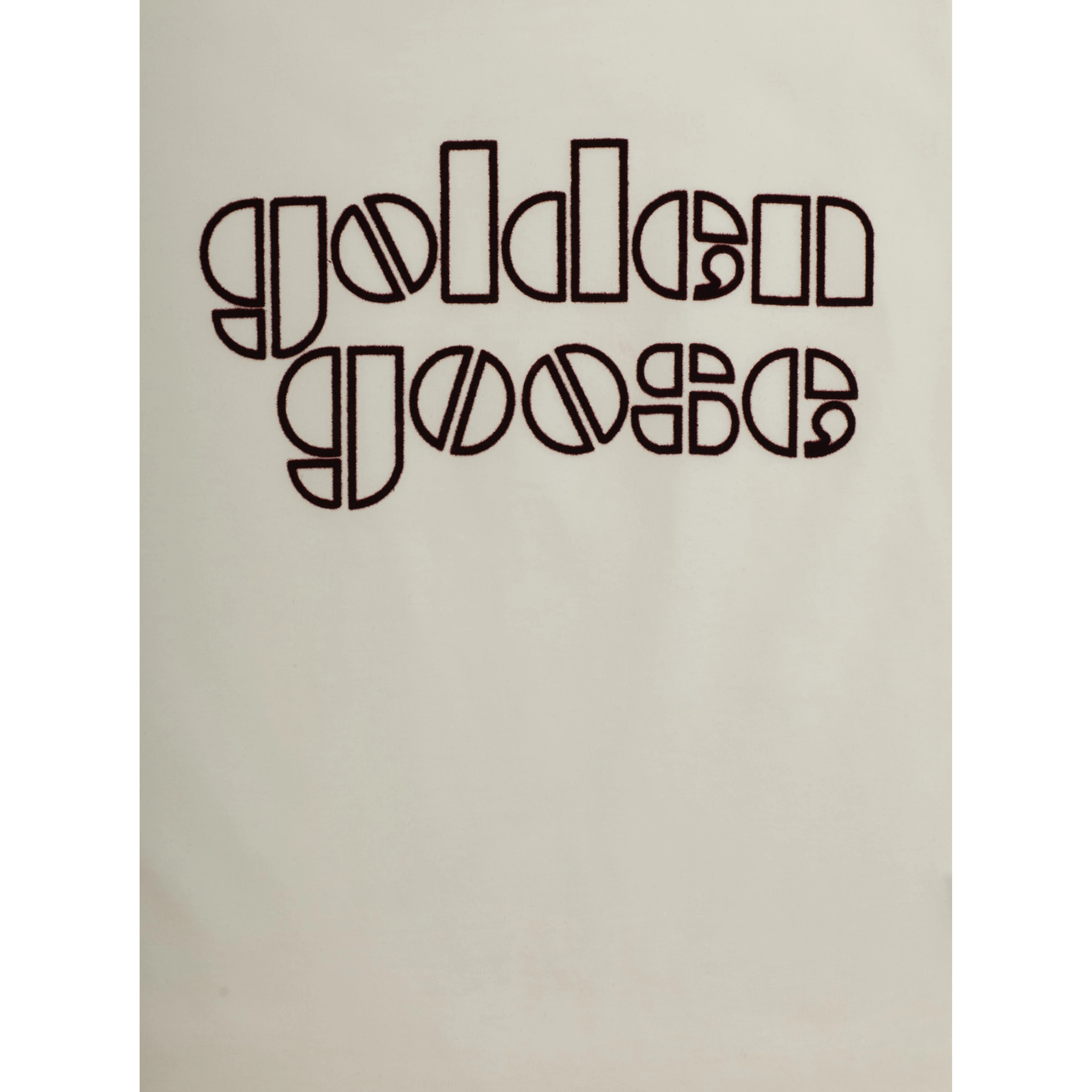 White Crew Neck T-Shirt with logo lettering on the front in Cotton Boy