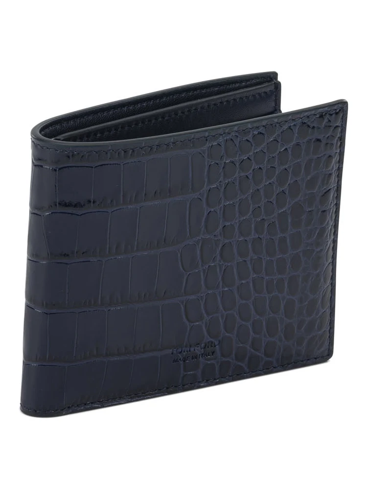 Crocodile print leather wallet alternative