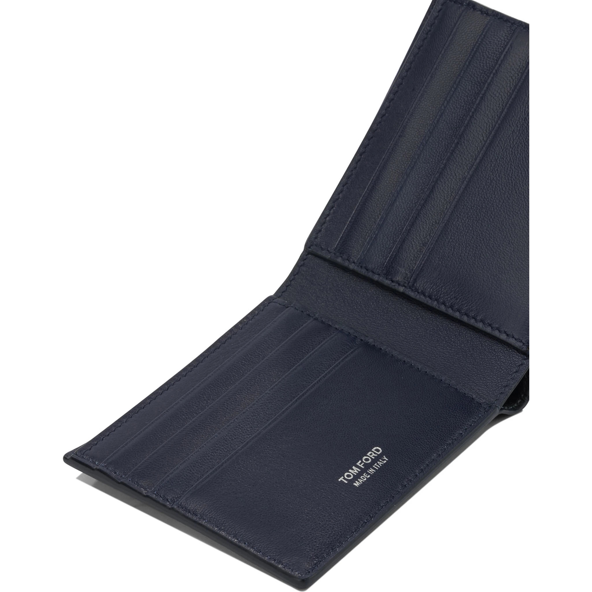 Crocodile print leather wallet