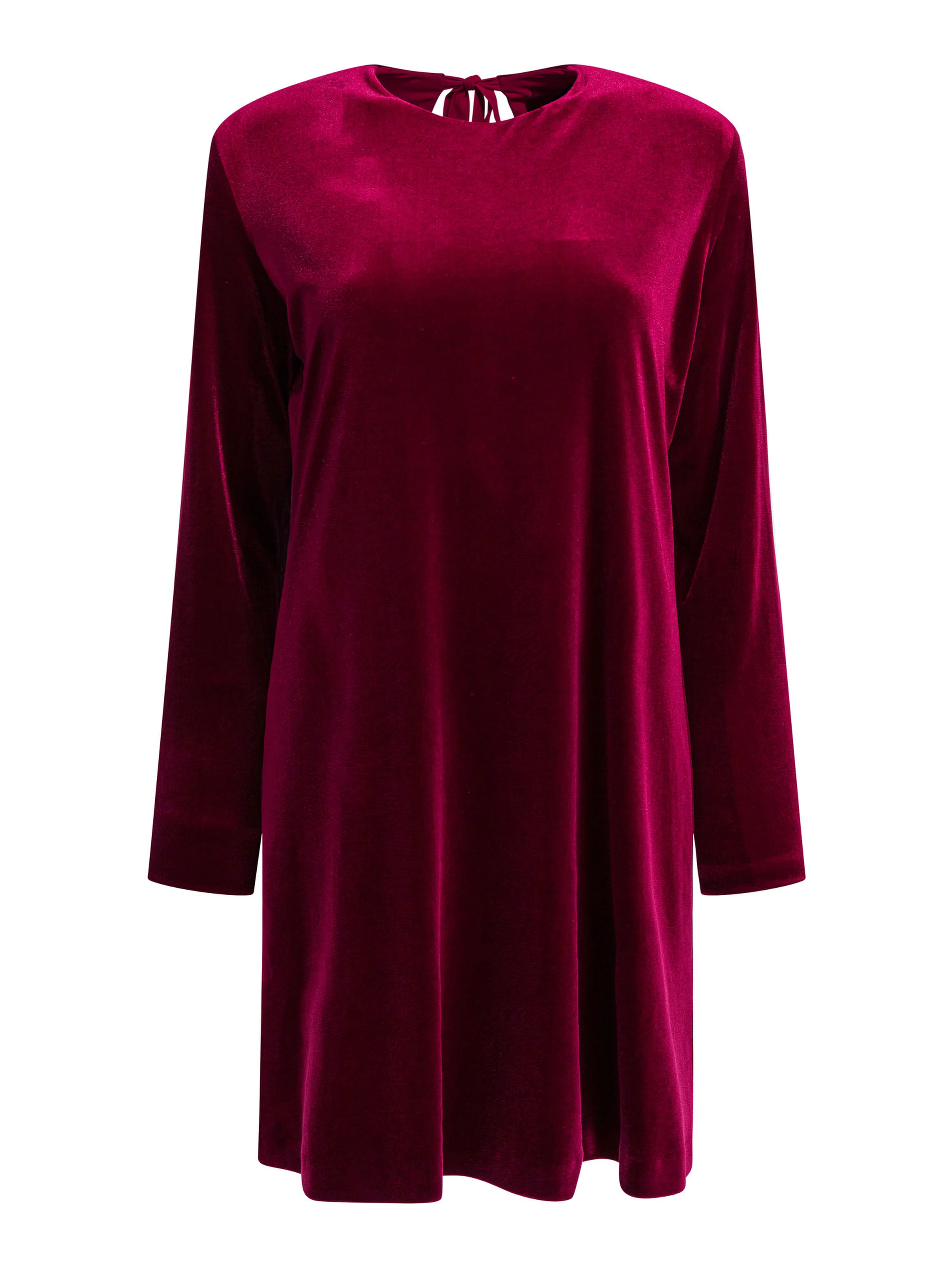 Short velvet dress