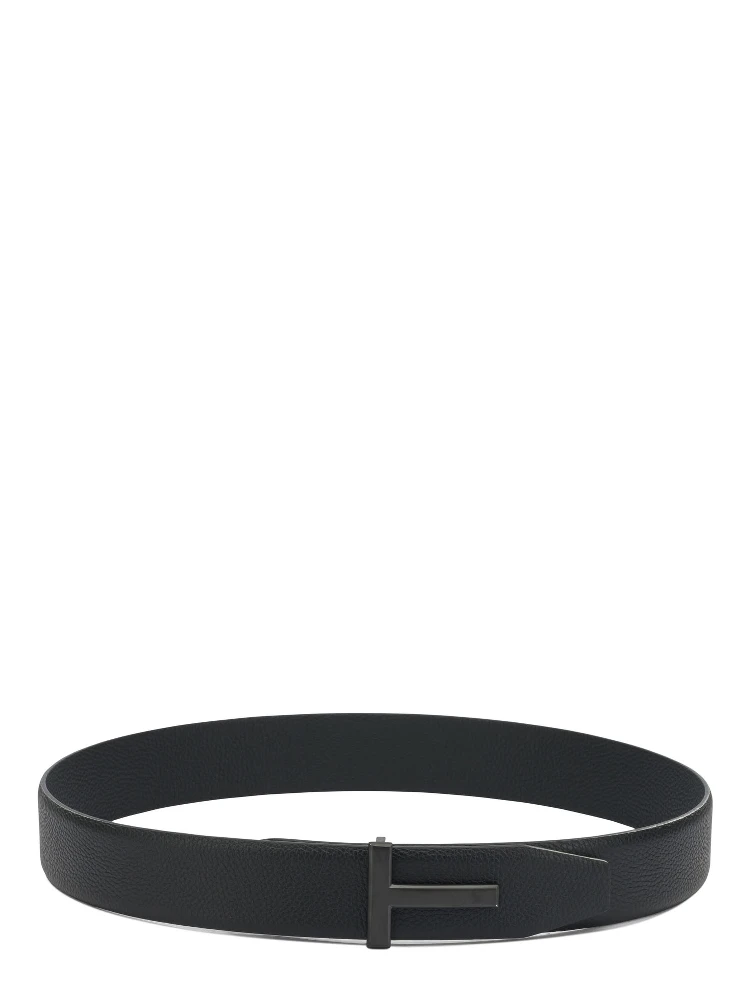 "T Icon" Leather belt