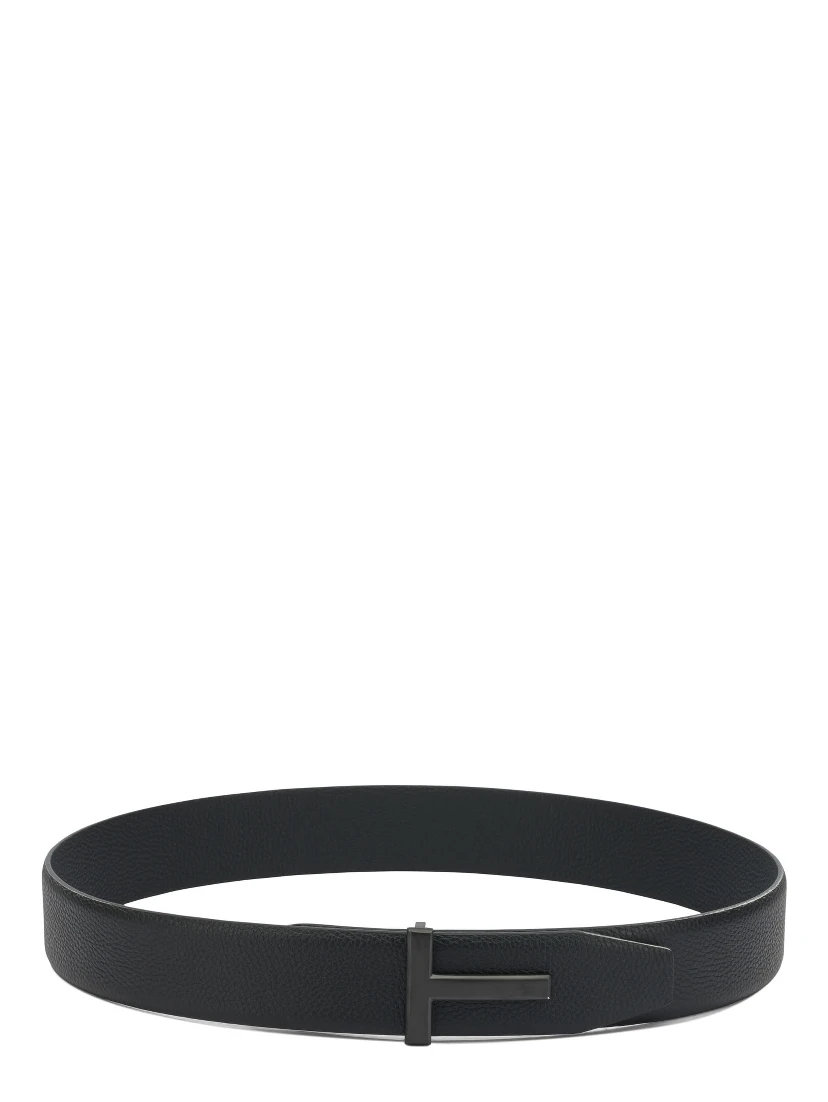 "T Icon" Leather belt