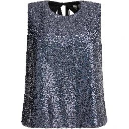 Sequined A-line top