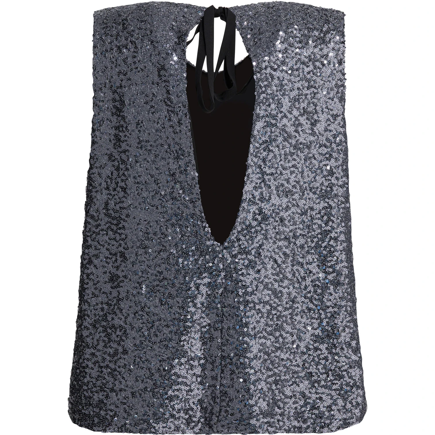 Sequined A-line top