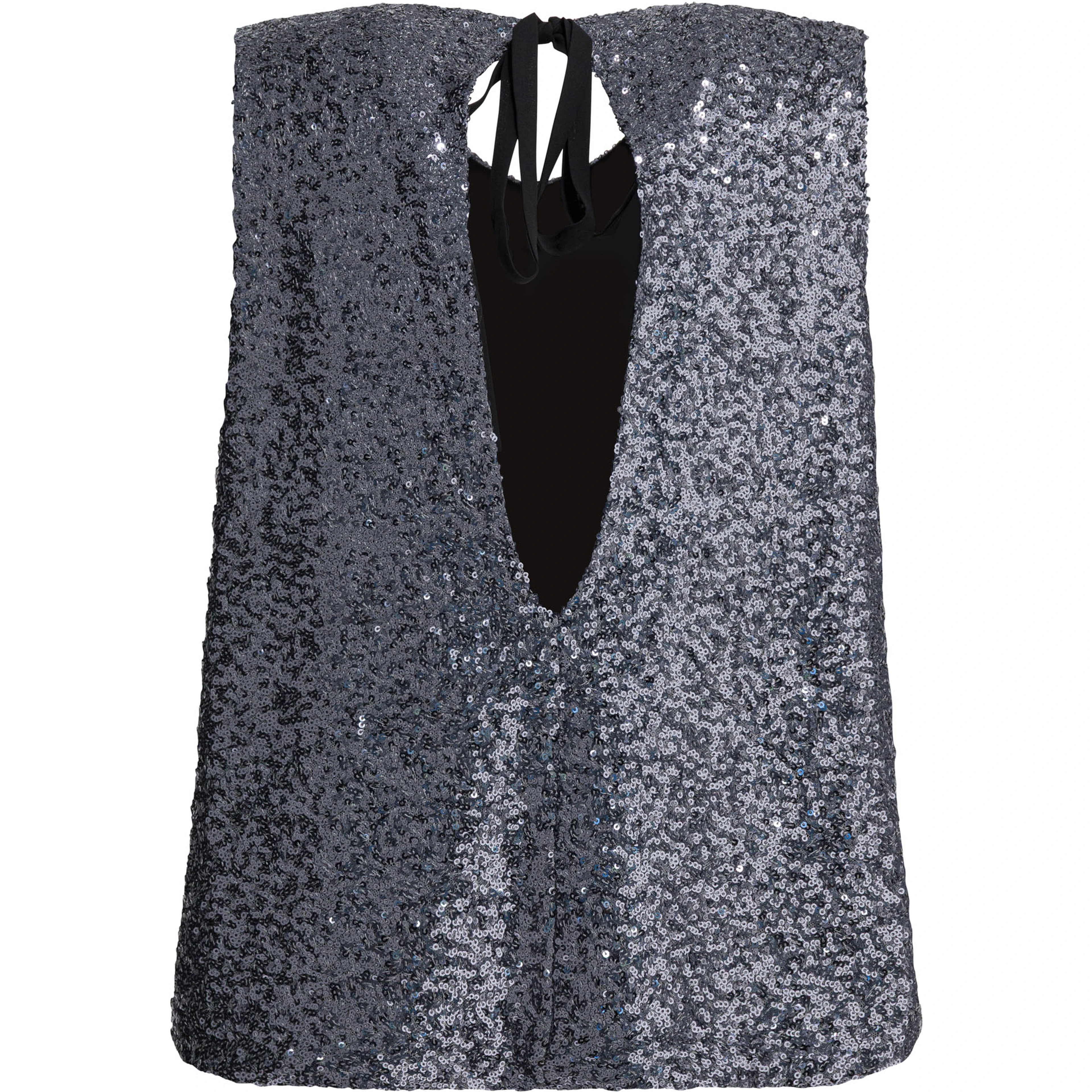 Sequined A-line top