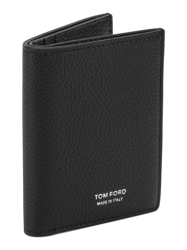 Grain leather folding card holder alternative
