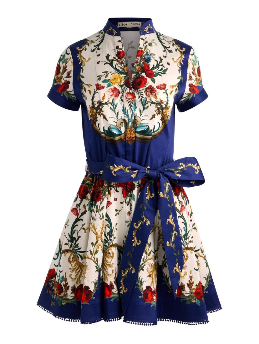 فساتين أليس + أوليفيا باللون الأزرق