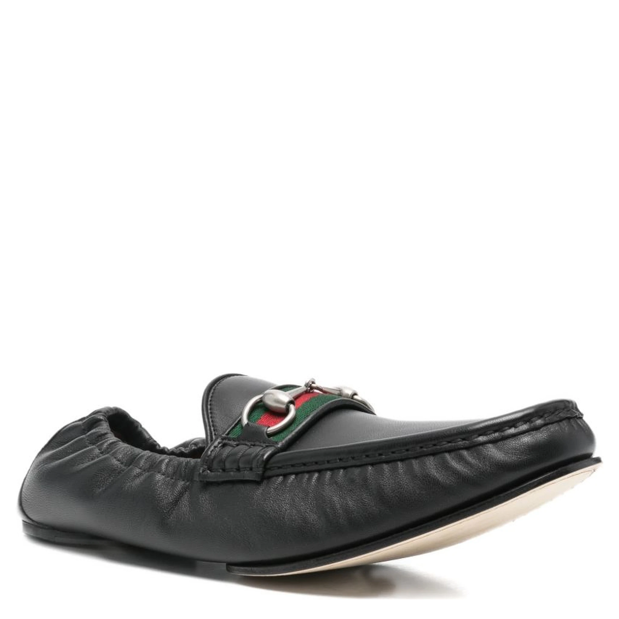 حذاء غوتشي مسطح أسود