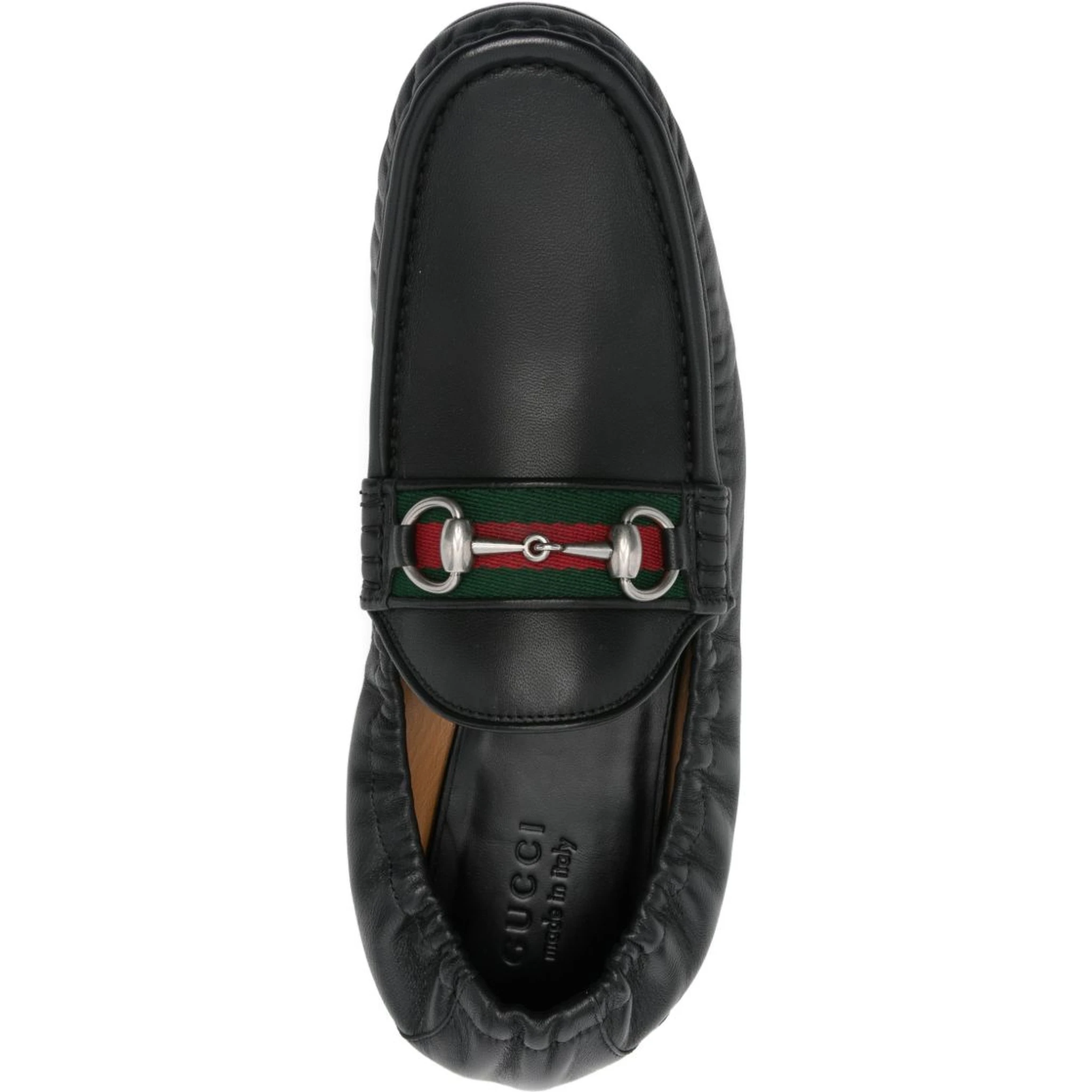 حذاء غوتشي مسطح أسود