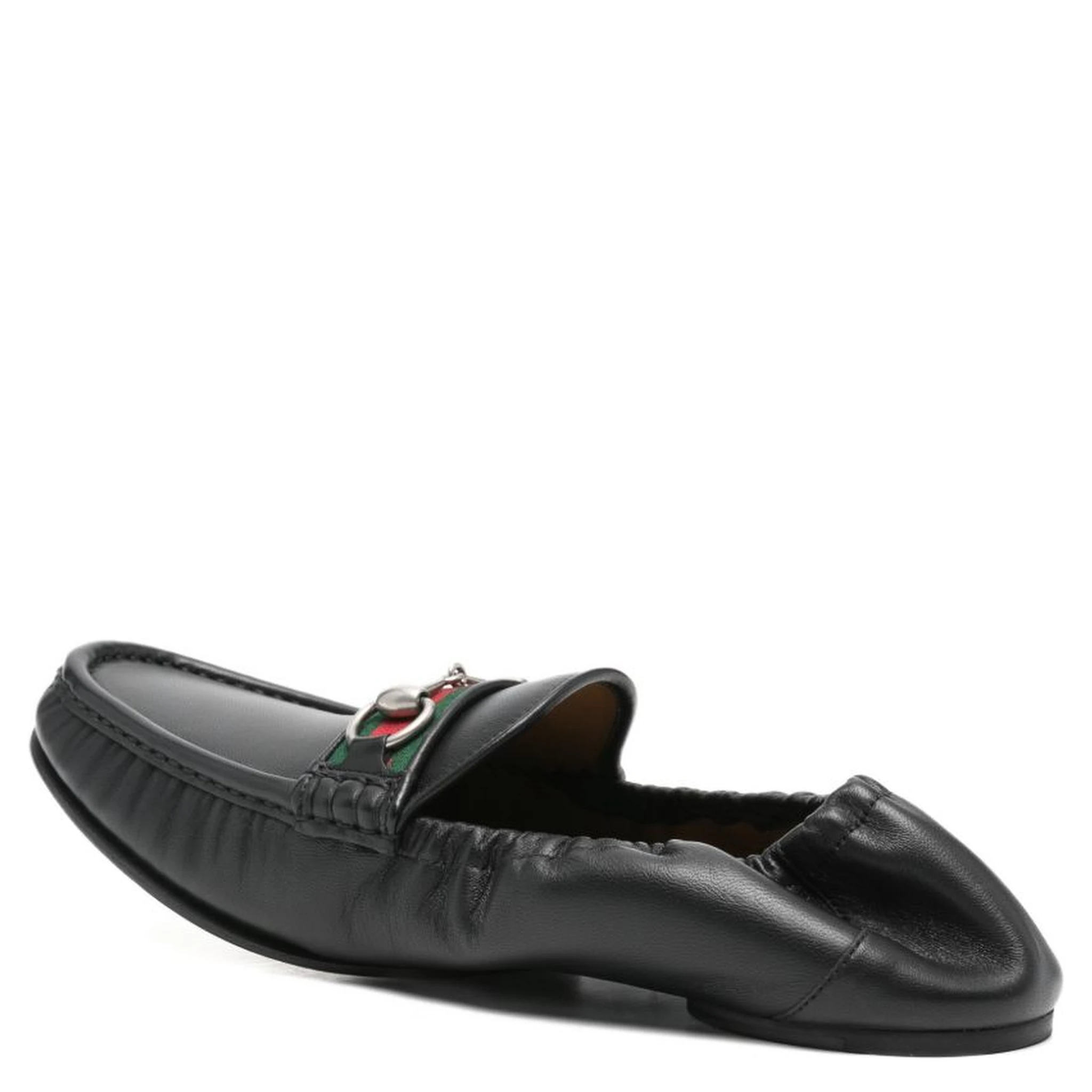 حذاء غوتشي مسطح أسود