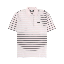 STRIPED POLO SHIRT WITH LOGO