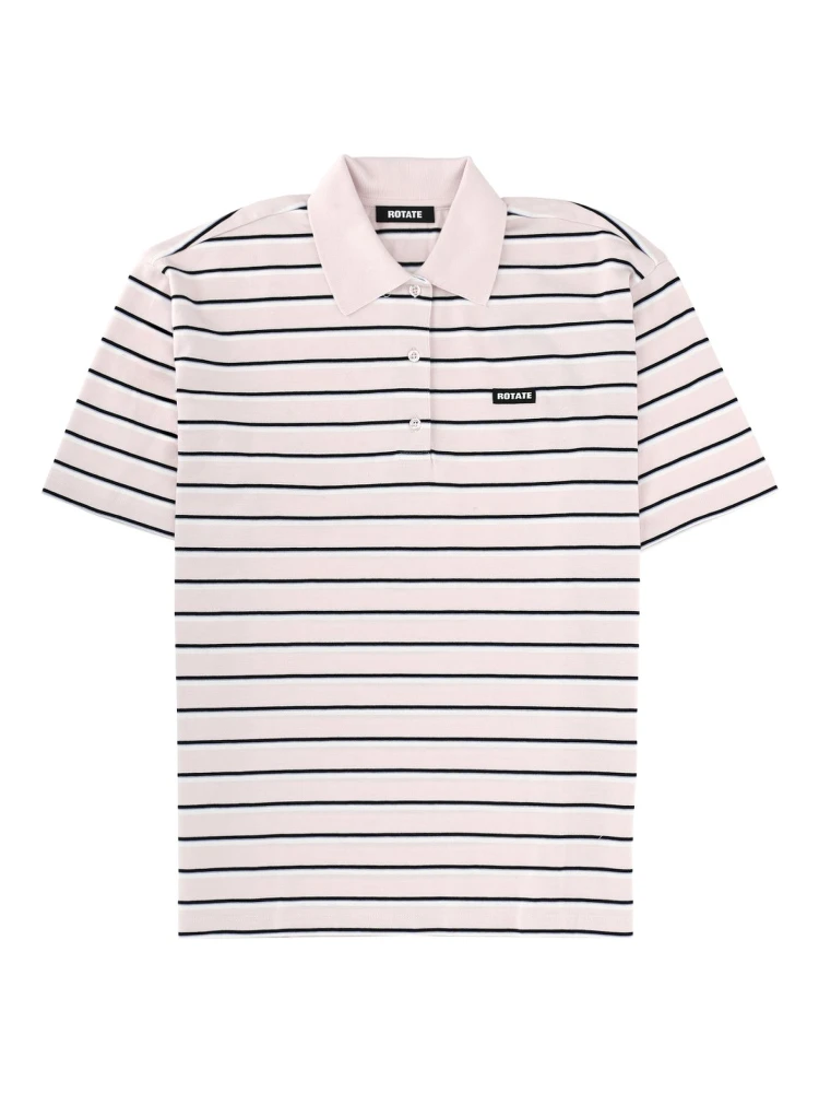 STRIPED POLO SHIRT WITH LOGO