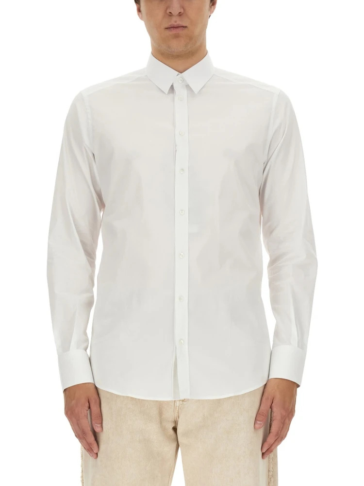 CAMICIA GOLD FIT IN COTONE