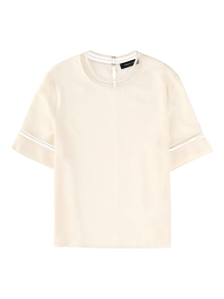 T-SHIRT WITH TRANSPARENT DETAILS