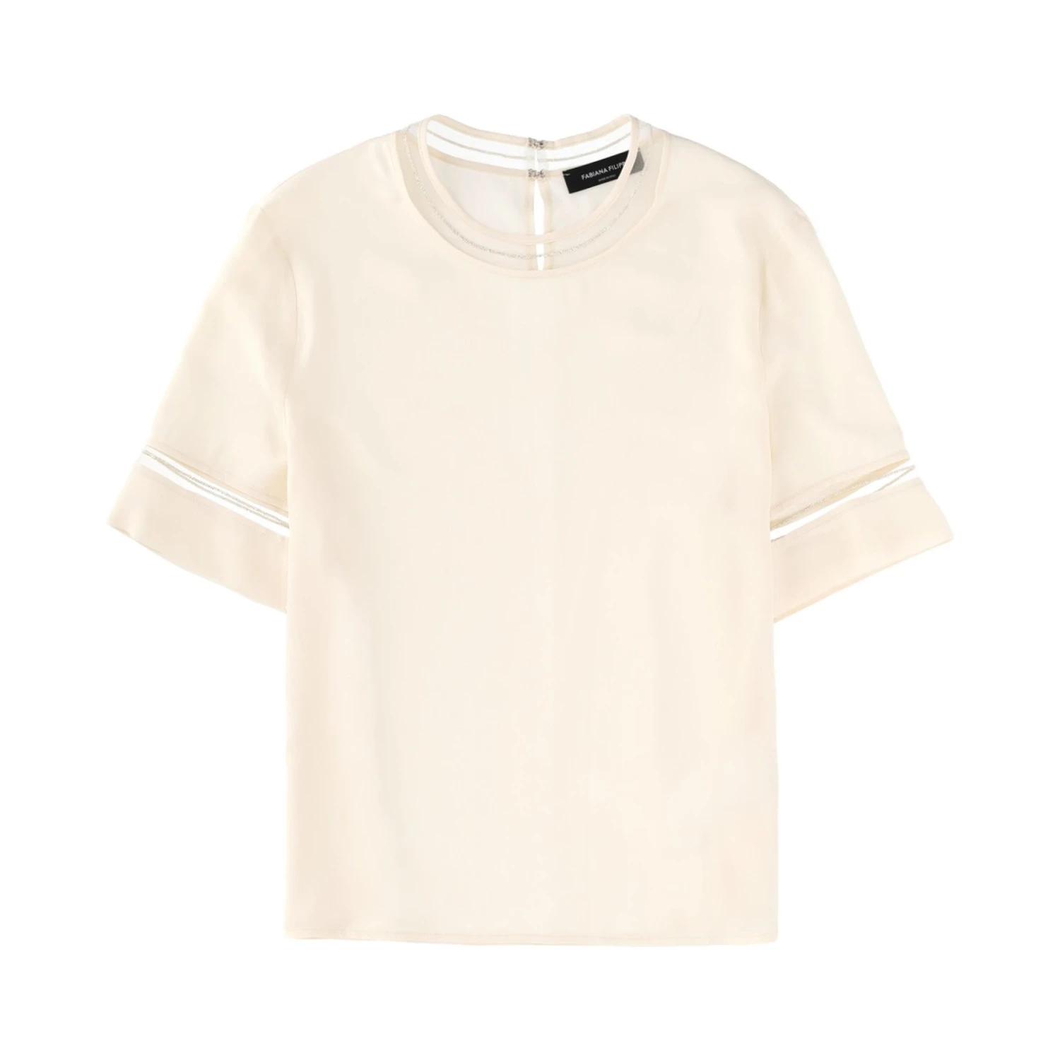 T-SHIRT WITH TRANSPARENT DETAILS