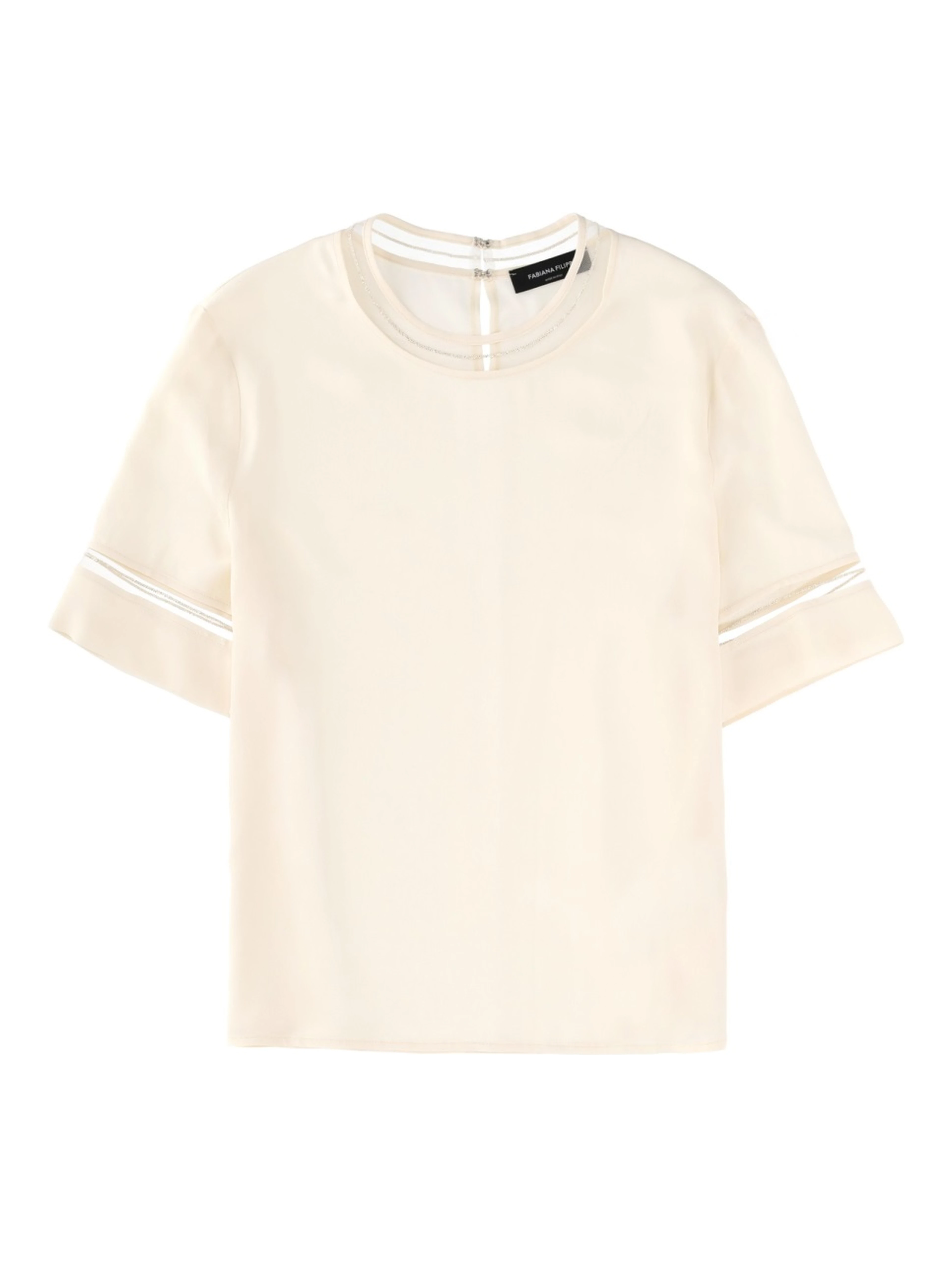 T-SHIRT WITH TRANSPARENT DETAILS