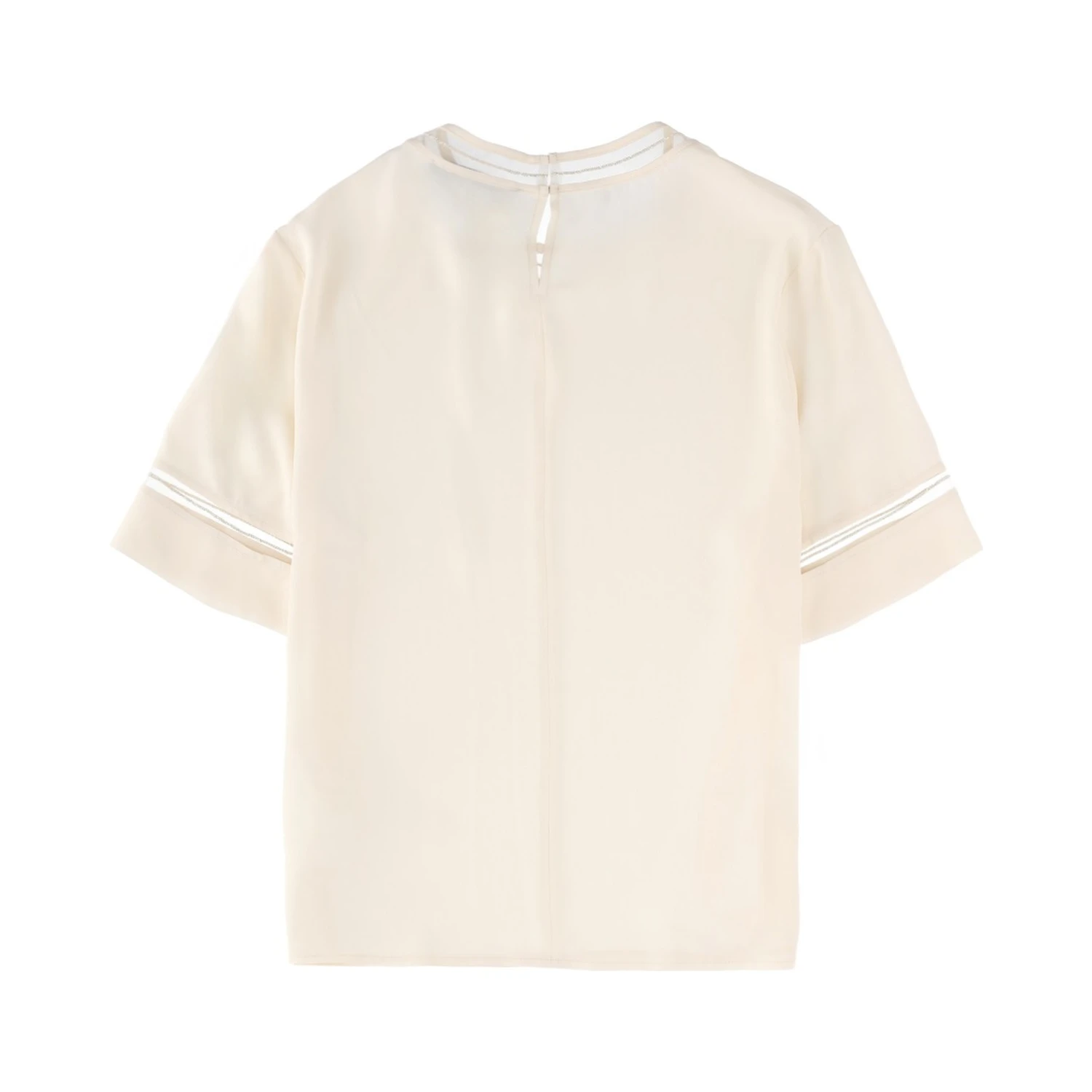 T-SHIRT WITH TRANSPARENT DETAILS