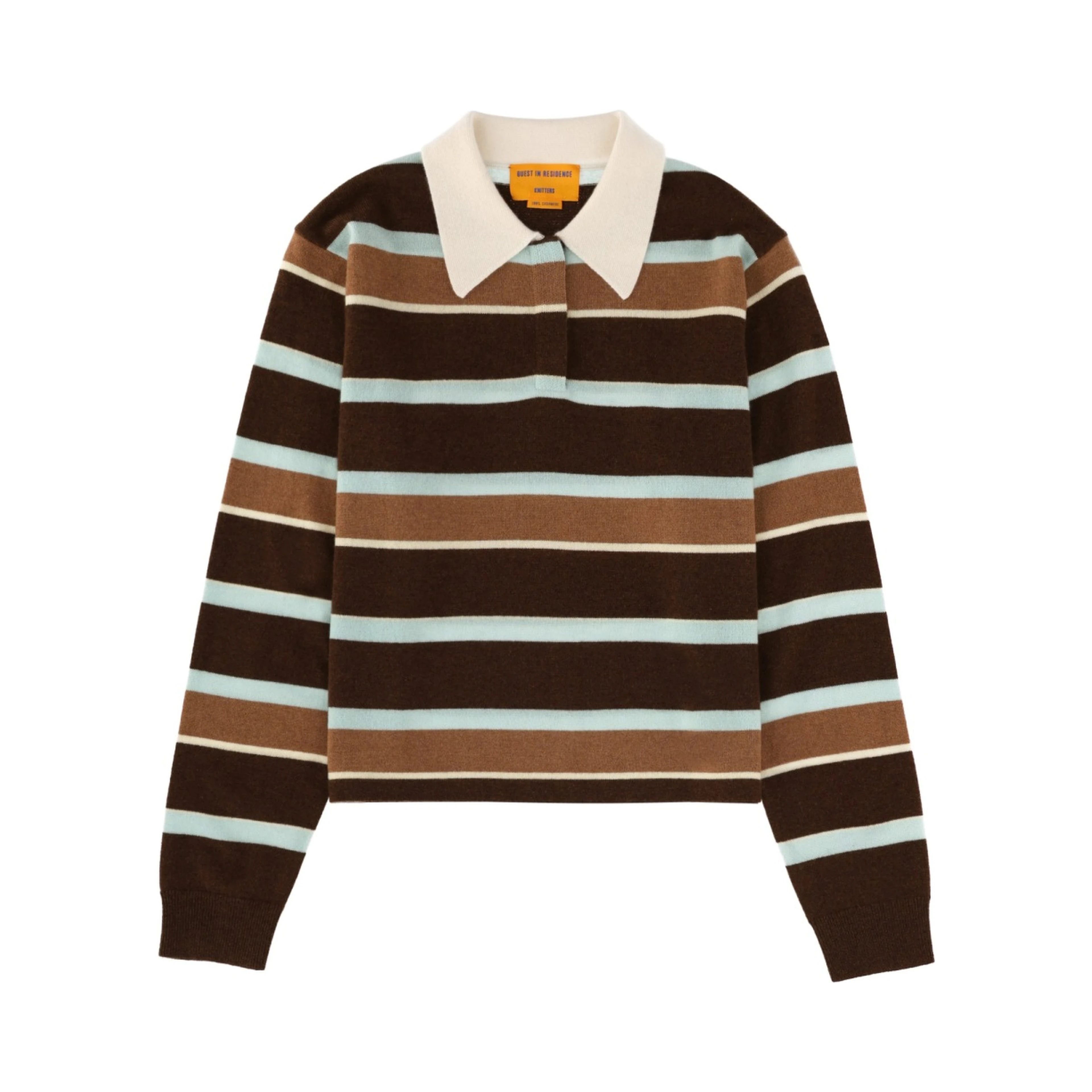 "CROPPED STRIPE RUGBY" POLO SHIRT