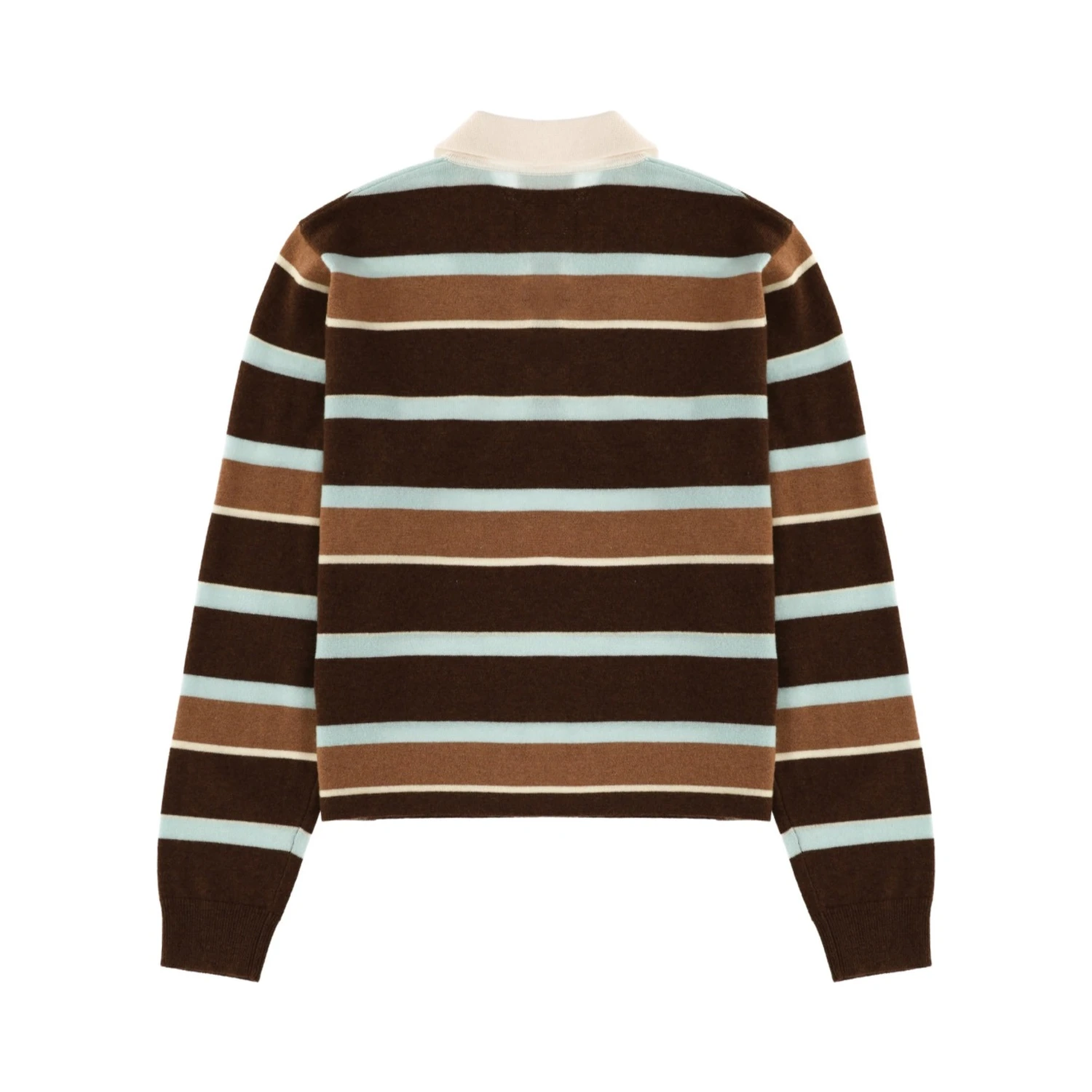 "CROPPED STRIPE RUGBY" POLO SHIRT