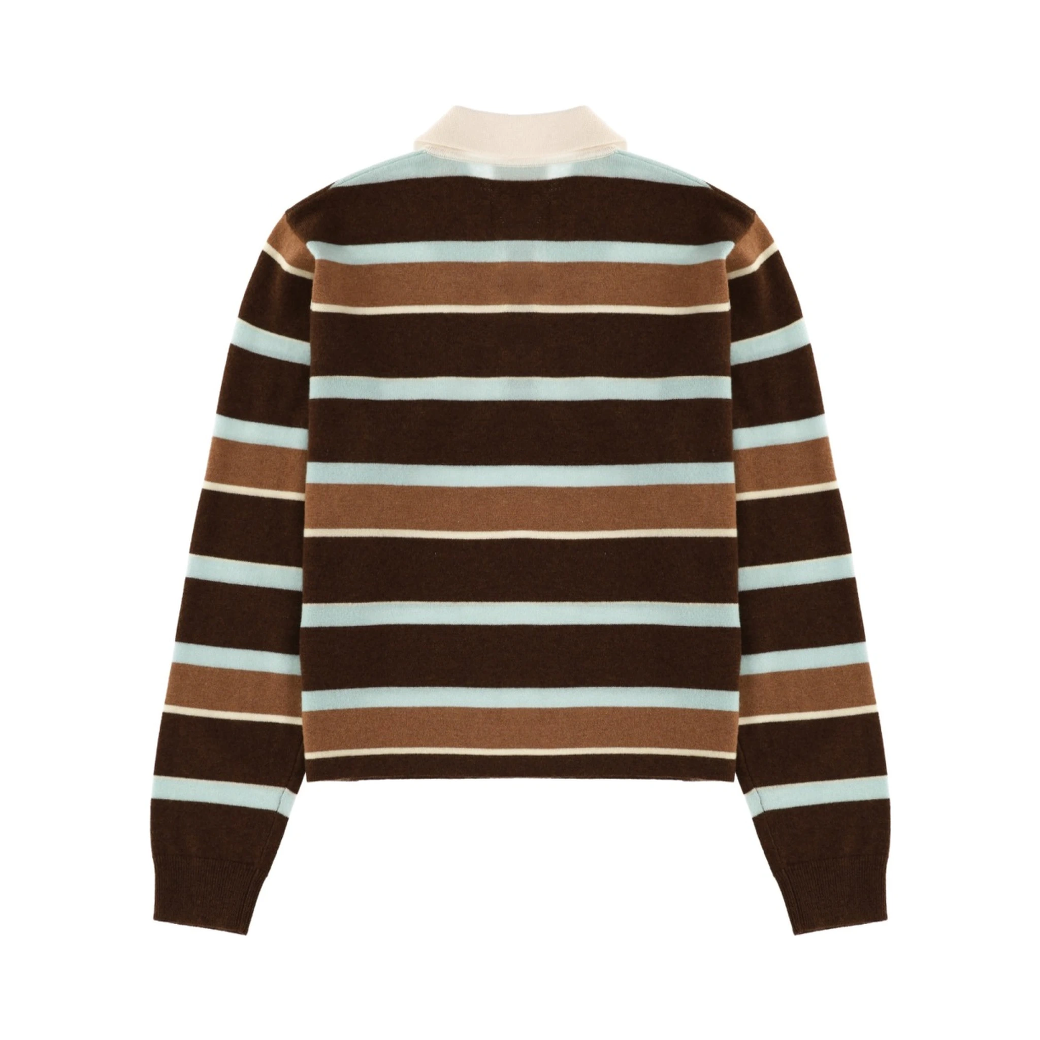 "CROPPED STRIPE RUGBY" POLO SHIRT