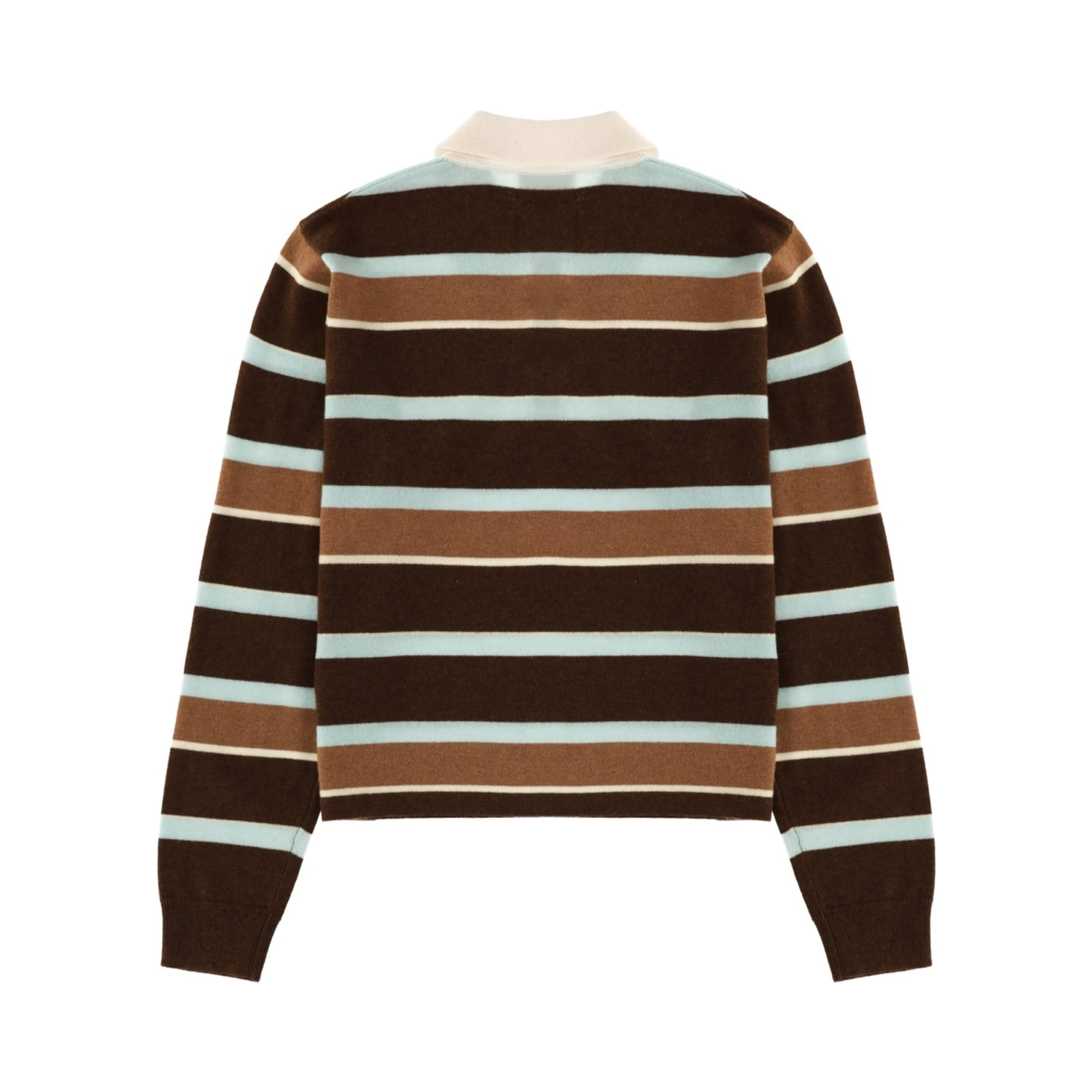 "CROPPED STRIPE RUGBY" POLO SHIRT